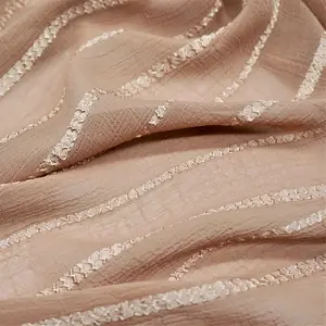 Wholesale Woven Polyester Stretch Crinkle Soft Satin Chiffon Fabric Bulk