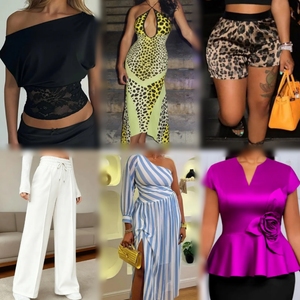 Hot Selling Suppliers Wholesale the Cheapest Inventory of Women's <b>Clothes</b>, Dresses, Tops, Fashionable T-shirts, Pants - Product Image 2