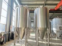 12000L 120HL 100BBL Cuves de fermentation de bière en acier inoxydable isolées avec trappe d'accès supérieure et latérale à vendre