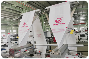 Tốc độ cao nhựa Poly cuộn túi Máy đáy phẳng con dấu túi nhựa trên cuộn Máy làm với lõi mà không cần lõi - Product Image 5