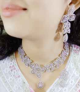 New Fashion Colorful Jewelry <b>Set</b> <b>Wedding</b> Engagement Premium Quality AD <b>Jewellery</b> Collection Bulk Product - Product Image 4