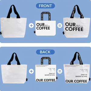 Bolsa de Polipropileno Reciclable de Gran Capacidad, Ecológica, con Logotipo Personalizado Impreso, Bolsa de Compras Laminada de Polipropileno Tejido - Product Image 5