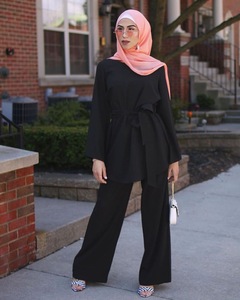 LSM007 Mode musulmane arabe Femmes Design Abayas Vêtements musulmans embellis - Product Image 5