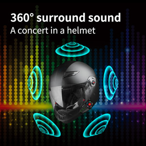 Motosikletler için Bluetooth interkom kulaklık Premium aksesuarları için X-12 su geçirmez motosiklet kask - Product Image 5