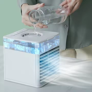Mini Enfriador de Aire Portátil USB de 500 ml, Ventilador de Aire Acondicionado Evaporativo <span class=keywords><strong>Ultra</strong></span> Portátil con Luz LED de 7 Colores - Product Image 2