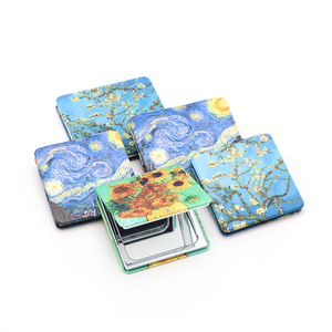 Bảo tàng trang điểm kỷ niệm vuông tác phẩm nghệ thuật thiết kế tùy chỉnh quà lưu niệm Túi mirrogift mini cầm tay espejo trang điểm gương - Product Image 5