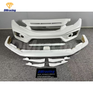 Pare-chocs avant en fibre de verre Style Vari Vrs pour <span class=keywords><strong>Honda</strong></span> <span class=keywords><strong>Civic</strong></span> <span class=keywords><strong>FK8</strong></span> Type <span class=keywords><strong>R</strong></span> Kits de carrosserie - Product Image 4