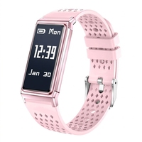 Bracelet connecté ultra-fin B11 avec moniteur de fréquence cardiaque, capteur d'oxygène sanguin, podomètre et chargement magnétique pour le sport
