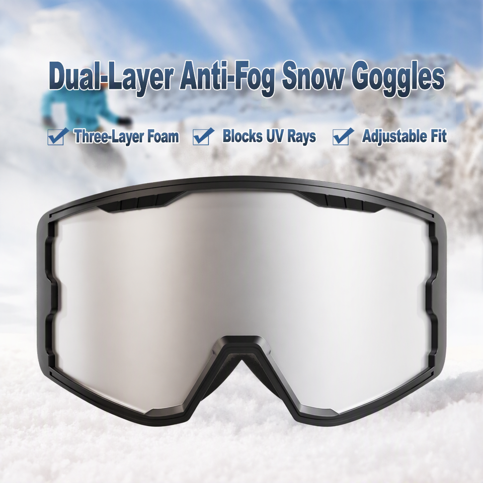 Wholesale Ski Goggles Double-Layer Anti-Fog PC Material Model Outdoor ...