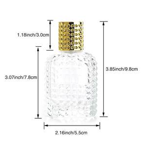 Flacon de parfum personnalisé de haute qualité avec logo, 50 ml, flacon de parfum en verre noir, flacons de parfum de luxe - Product Image 2