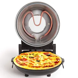 Electric Pizza Maker Crispy Crust 12" pizza automatic With Ceramic stone electric oven pizza maker