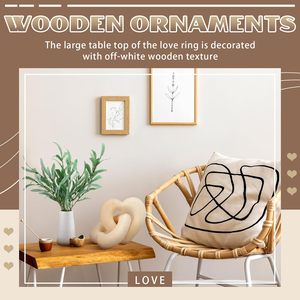 Décoration <span class=keywords><strong>de</strong></span> Noël-2 pièces WoodenReindeer Sign-Décoration <span class=keywords><strong>de</strong></span> Noël Home ShelvesFireplaceTable Window Sill Party Decoration - Product Image 5