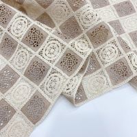 Nouveau tissu en maille de guipure soluble dans l'eau pour femmes, broderie au crochet, motifs brodés, techniques de tissage pour textiles de maison