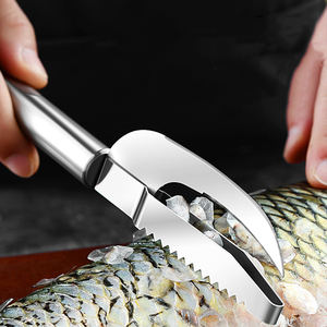 Couteau de cuisine domestique en acier inoxydable épaissi CXT124 pour écailler le poisson, petit outil de boucherie - Product Image 6