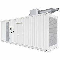 Générateur diesel silencieux de type conteneur 50Hz 200kW 250kVA triphasé refroidi par eau avec démarrage automatique ATS, station d'alimentation Plug-and-Play