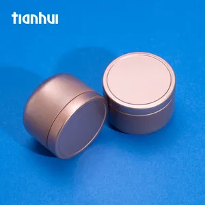 Tinplate nến Thiếc 50ml vòng nến container mỹ phẩm lọ dầu kem nồi rỗng hương liệu kín kim loại có thể