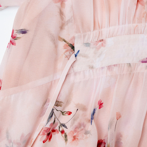 Haut <span class=keywords><strong>de</strong></span> gamme personnalisé chic soirée été <span class=keywords><strong>haute</strong></span> <span class=keywords><strong>couture</strong></span> robes luxe élégant volants manches chauve-souris imprimé fleuri en <span class=keywords><strong>mousseline</strong></span> <span class=keywords><strong>de</strong></span> <span class=keywords><strong>soie</strong></span> Maxi <span class=keywords><strong>robe</strong></span> - Product Image 5