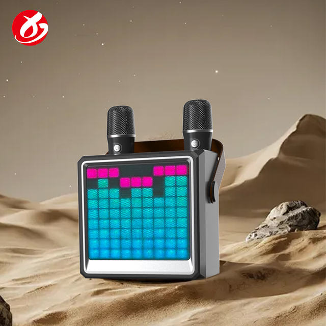Karaoke Bluetooth Speaker Dual Wireless Microphones Portable Mini Bass Subwoofer Amplifier