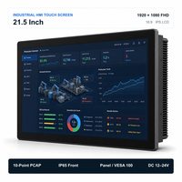 Pantalla Táctil Capacitiva HMI de 7-21.5 Pulgadas, Pantalla Industrial Android Linux Windows OEM