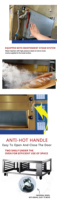 Horno de Convección para Panadería, Horno de Gas Comercial para Pizza y Pan