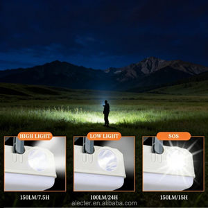 Linternas Solares Portátiles de Alta Calidad, Linterna de Camping Impermeable IP67, 5 Modos, para Huracanes, Senderismo, Cortes de Energía, 6-24 - Product Image 5