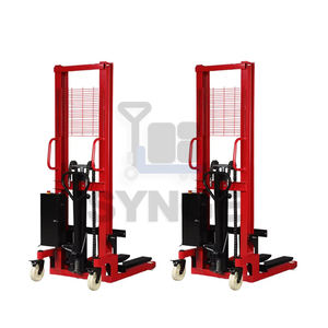 Synge Semi Elektrische Stapelaar Heftruck 1.0ton-1.5ton Capaciteit 1.6M-4M Pallet Lift Straddle Stacker Goedkope Prijs - Product Image 1