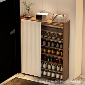 Simple multi-layer shoe rack, space-saving storage rack for entryways, large capacity, suitable for rental properties and home - Product Image 5