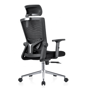 Silla de oficina giratoria de malla de trabajo de tela resistente de lujo moderna, ergonómica y saludable con altura ajustable - Product Image 5