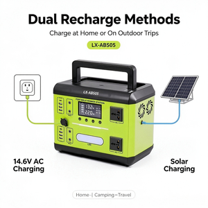 <b>Portable</b> Solar Power Station <b>AC</b> 220V LiFePO4 Battery with MPPT Controller and Cigar Lighter for Outdoor Camping Charging - Product Image 3