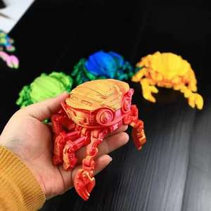 Modèle de jouet de crabe ermite congelé imprimé en 3D personnalisé, procédé FDM, matériau de protection de l'environnement, échelle 1/12, animal/<span class=keywords><strong>dinosaure</strong></span> - Product Image 3