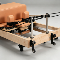 Équipement de gym commercial : Reformer Pilates en érable multi-angle pliable pour les jambes, vente en gros OEM