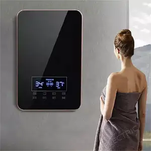 ANTO New Design 8500W Electric Water Heater For Shower Household Bathroom Kitchen Water Heater Tap Instant Electric