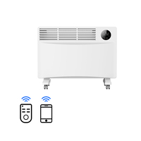 500w affichage LED debout 1500w 1000w WIFI 2 réglages de chaleur 24h-timer 2500w panneau métallique IP24 2000w convecteur électrique