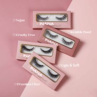 Pestañas Postizas Veganas Libres de Crueldad Animal, Empaque Personalizado con Logotipo Privado, Pestañas Naturales 3D, Hechas a Mano, Fábrica de Pestañas