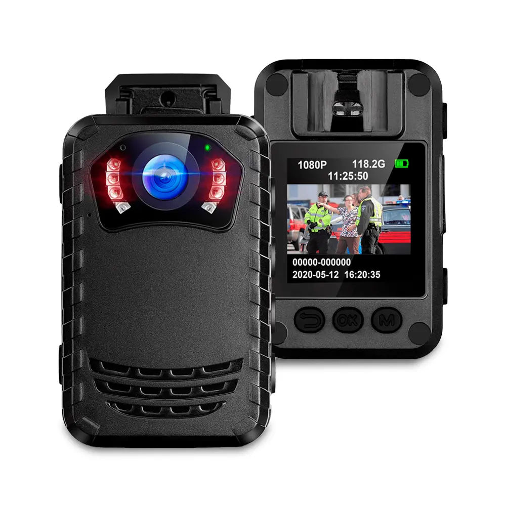 Mini Body Camera Video Recorder Wearable Body Cam com Visão Noturna FHD para Law Enforcement Security Guard