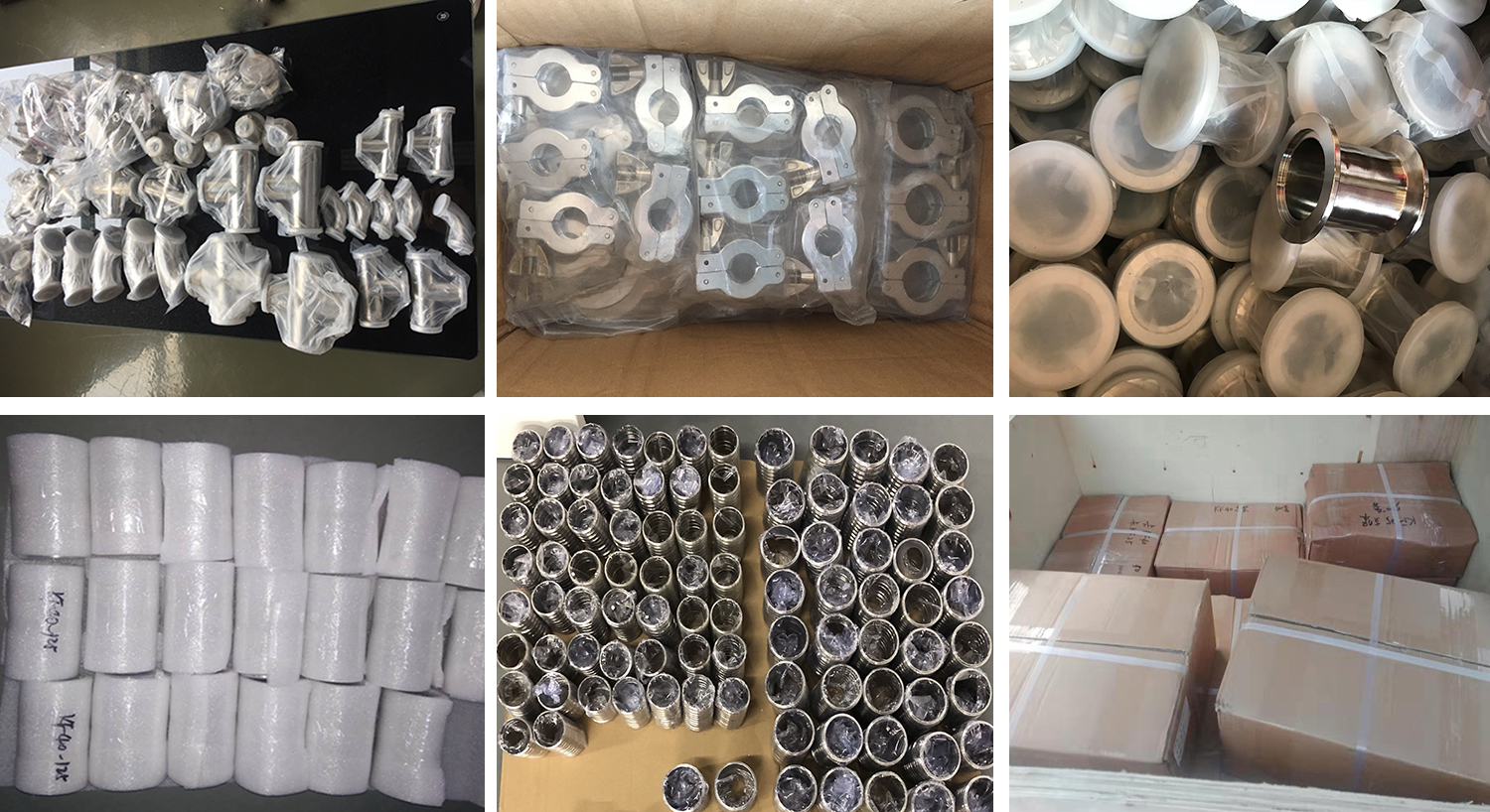SS304 Vacuum Nipple Fittings KF Stub End Lapped Flange
