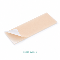 Patch adhésif en silicone pour cicatrices chéloïdes, utilisation corporelle, imperméable, pour lisser et adoucir les cicatrices, enroulable, découpable sur mesure, fait sur mesure