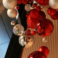 Boules de Noël 2026 écologiques non toxiques, réfléchissantes, brillantes, pigmentées or, argent, rouge, vert, bleu, fabriquées en usine