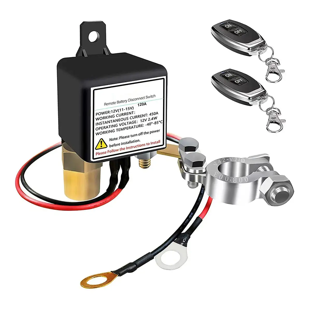 12 Volt Kill Switch Externe Batterij Ontkoppelingsschakelaar Voor Auto Rv Vrachtwagenboot, Automatische Auto Anti-Diefstal Kill-Schakelaar