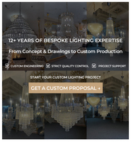 Lustre moderne en verre à LED en forme de feuille avec hauteur réglable et commande sans fil pour hall d'hôtel, villa et projets d'aménagement intérieur