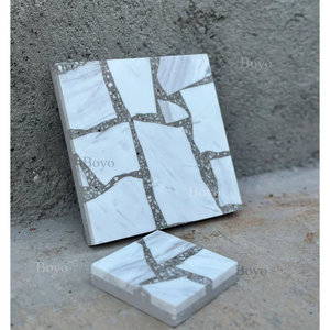 Allées intérieures <span class=keywords><strong>de</strong></span> complexe commercial, <span class=keywords><strong>carreaux</strong></span> <span class=keywords><strong>de</strong></span> sol en mosaïque <span class=keywords><strong>de</strong></span> marbre, <span class=keywords><strong>carreaux</strong></span> <span class=keywords><strong>de</strong></span> sol commerciaux, <span class=keywords><strong>carreaux</strong></span> <span class=keywords><strong>de</strong></span> terrazzo blancs - Product Image 3