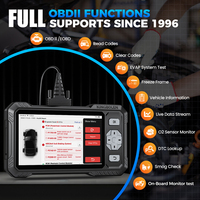 Escáner de Diagnóstico para Automóviles KINGBOLEN S608 Universal OBD2 Sistema Completo Pantalla LCD 12V Negro