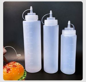 8oz 16oz 32oz Food Grade Plastic <b>Bottles</b> Wide Mouth Salad Dressing Ketchup Condiment Water Sauces Oil <b>Squeeze</b> <b>Bottles</b> - Product Image 6