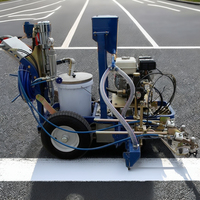 Machine de marquage au sol à pulvérisation à froid à moteur essence Straightway SW-5A de haute qualité pour les parkings