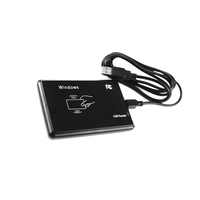 Lector de Chips RFID de 125kHz, Emulador de Teclado de Escritorio, Lector de Tarjetas USB, Material ABS, Protocolo ISO 11784, Distancia de Lectura de 3-5cm