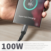 PD 100W 5A Charge rapide Haute puissance usb Type-C C Ordinateur Tablette 6 Cuivre Câble de transfert de données haute vitesse pour Huawei