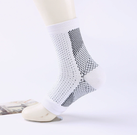 Chaussettes de sport tricotées à doigts ouverts, respirantes, avec talon élastique de compression