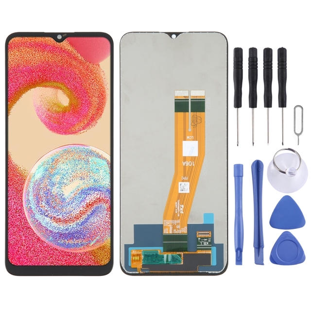 PLS Original Mobile Phone LCD Screen With Digitizer Full Assembly for Samsung Galaxy A04E SM-A042 Mobile Phone Repair Part
