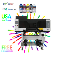 Printer UV DTF Cowint New A3 dengan Laminator Mesin Cetak Label Kristal Otomatis Penuh Kepala Cetak Epson Garansi 1,5 Tahun