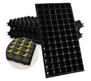 Plastic tray with drainage holes reusable mini cultivator for seed growing plant seedlings propagation